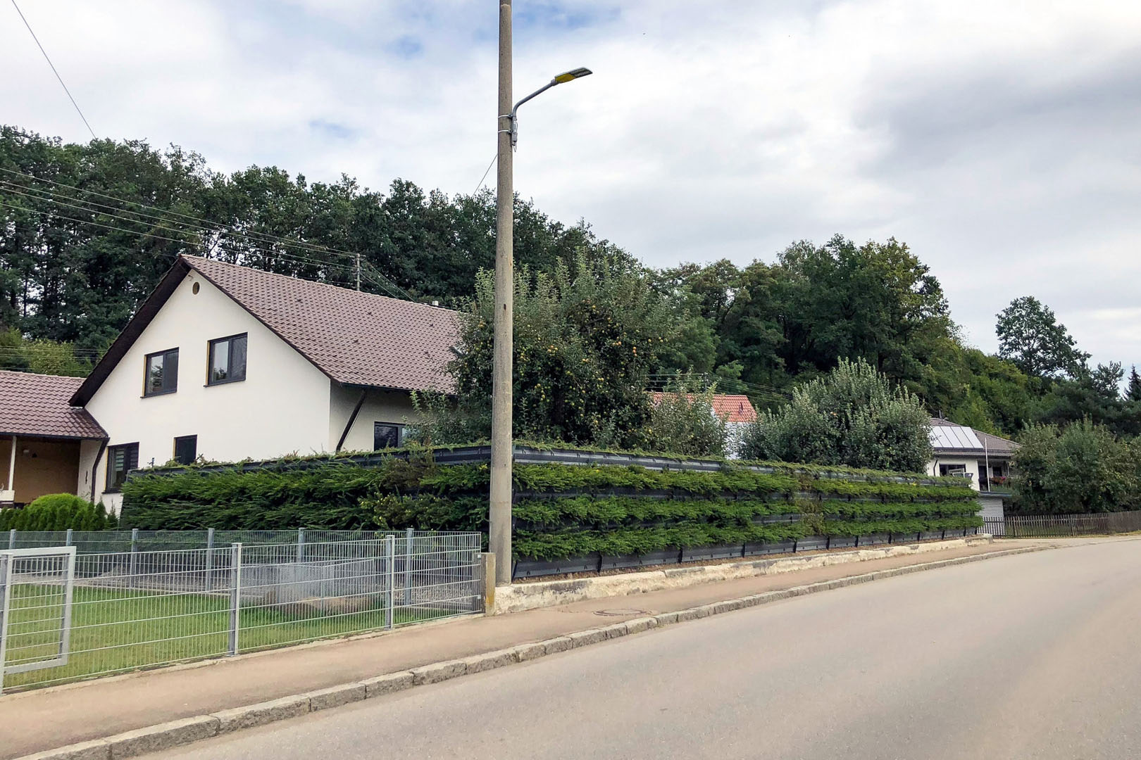 begrünbare Lärmschutzwand Kammeltal Landkreis Günzburg